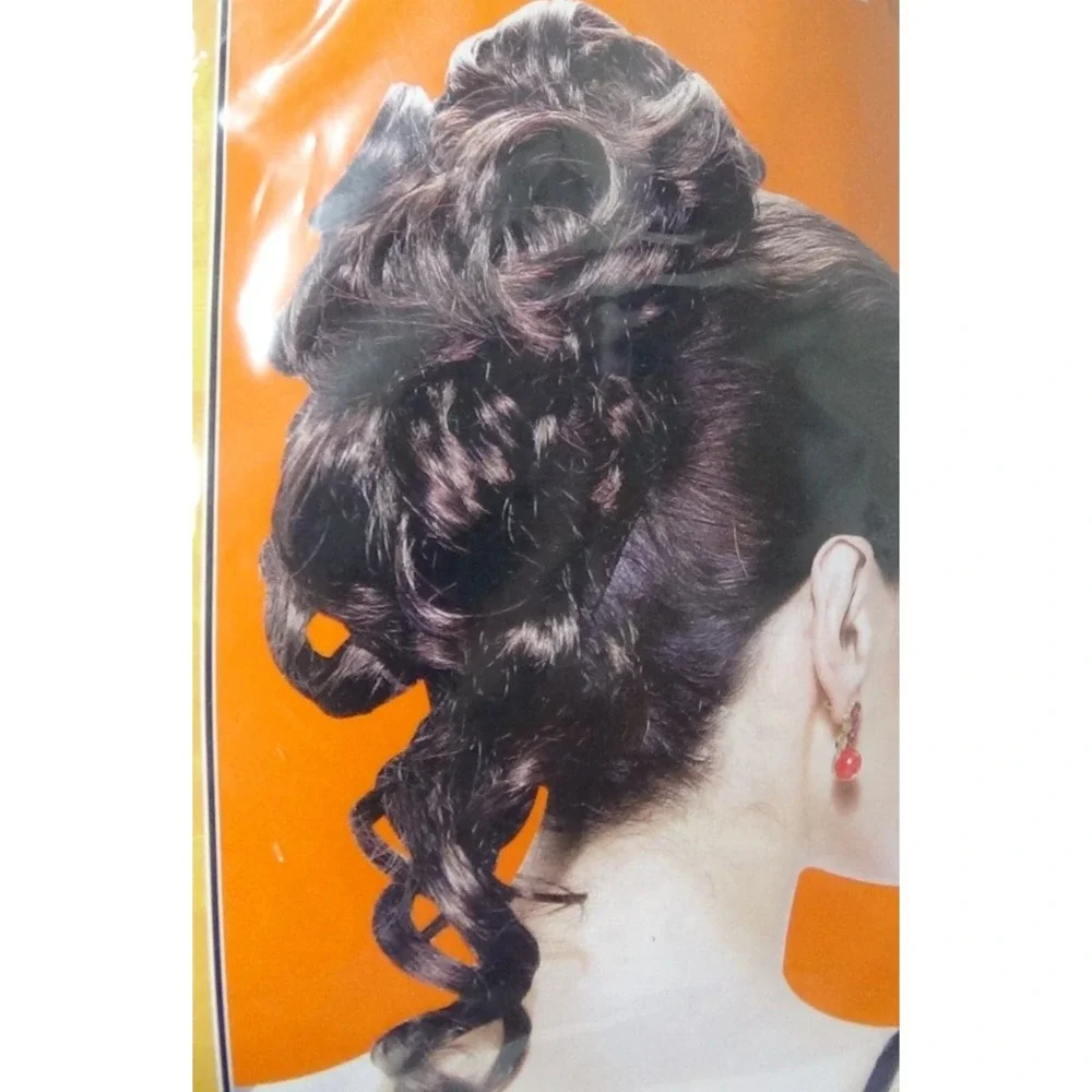 Wig Ponytail Clip on Adult Size Red Brown Halloween Costume Cosplay #300